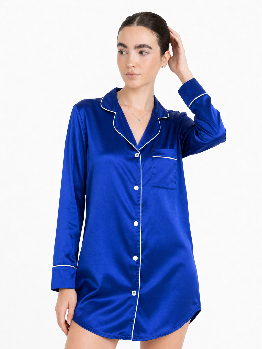 CLASSIC SATIN SLEEP SHIRT