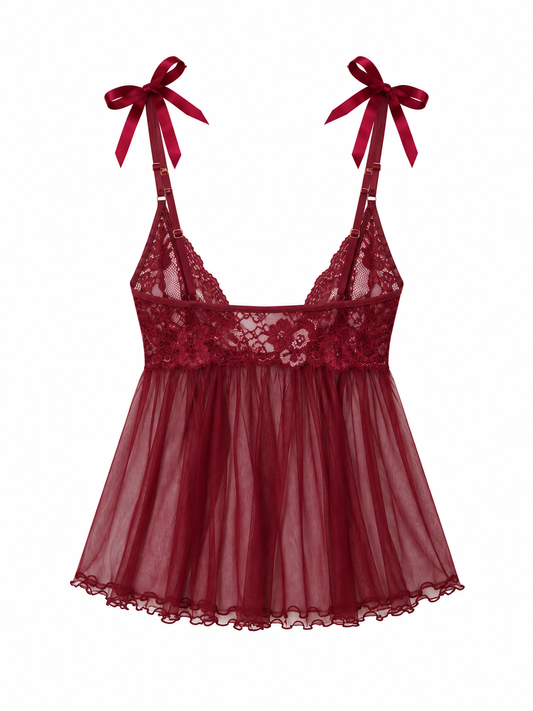 RED LACE BABYDOLL