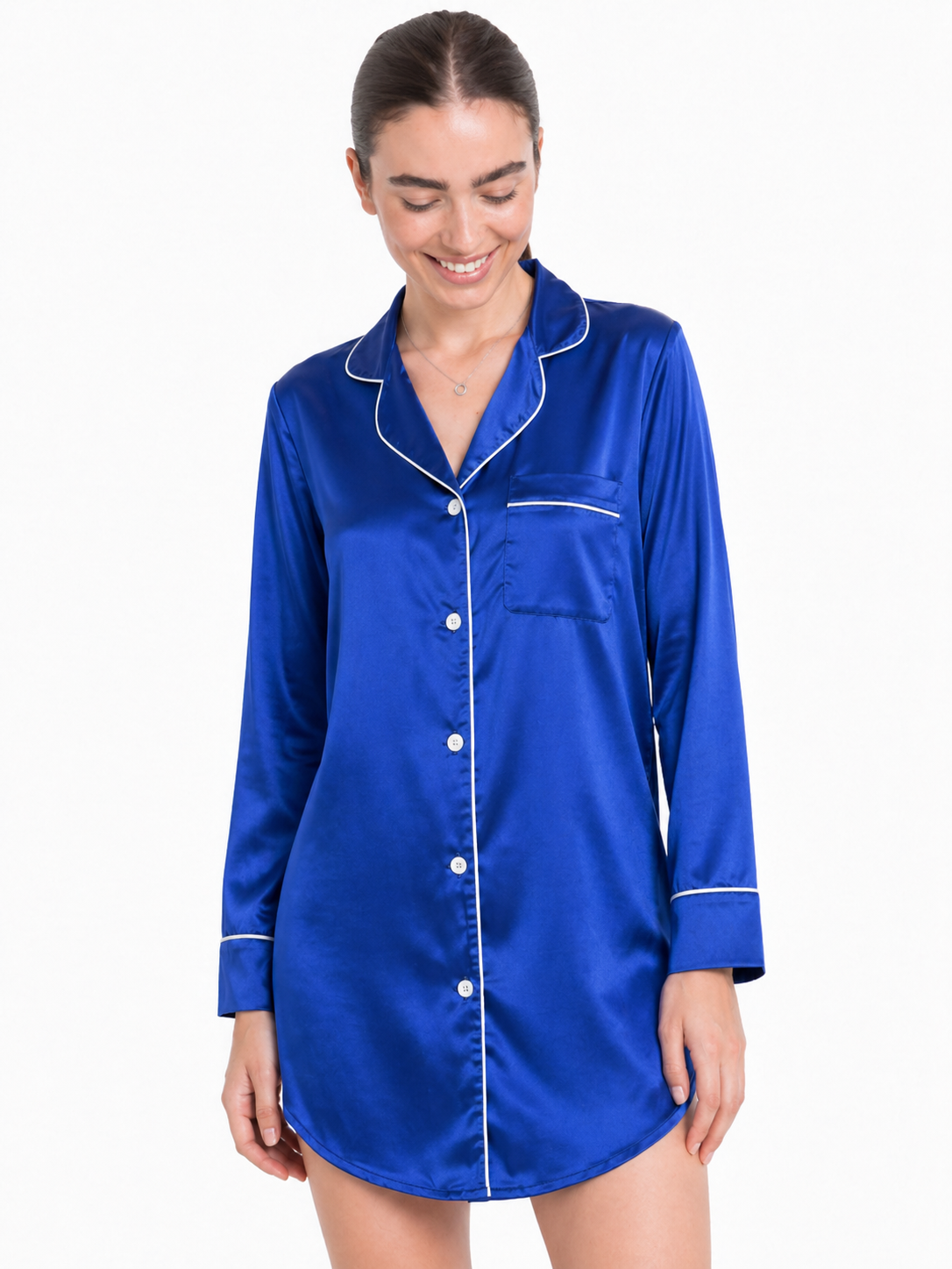 CLASSIC SATIN SLEEP SHIRT