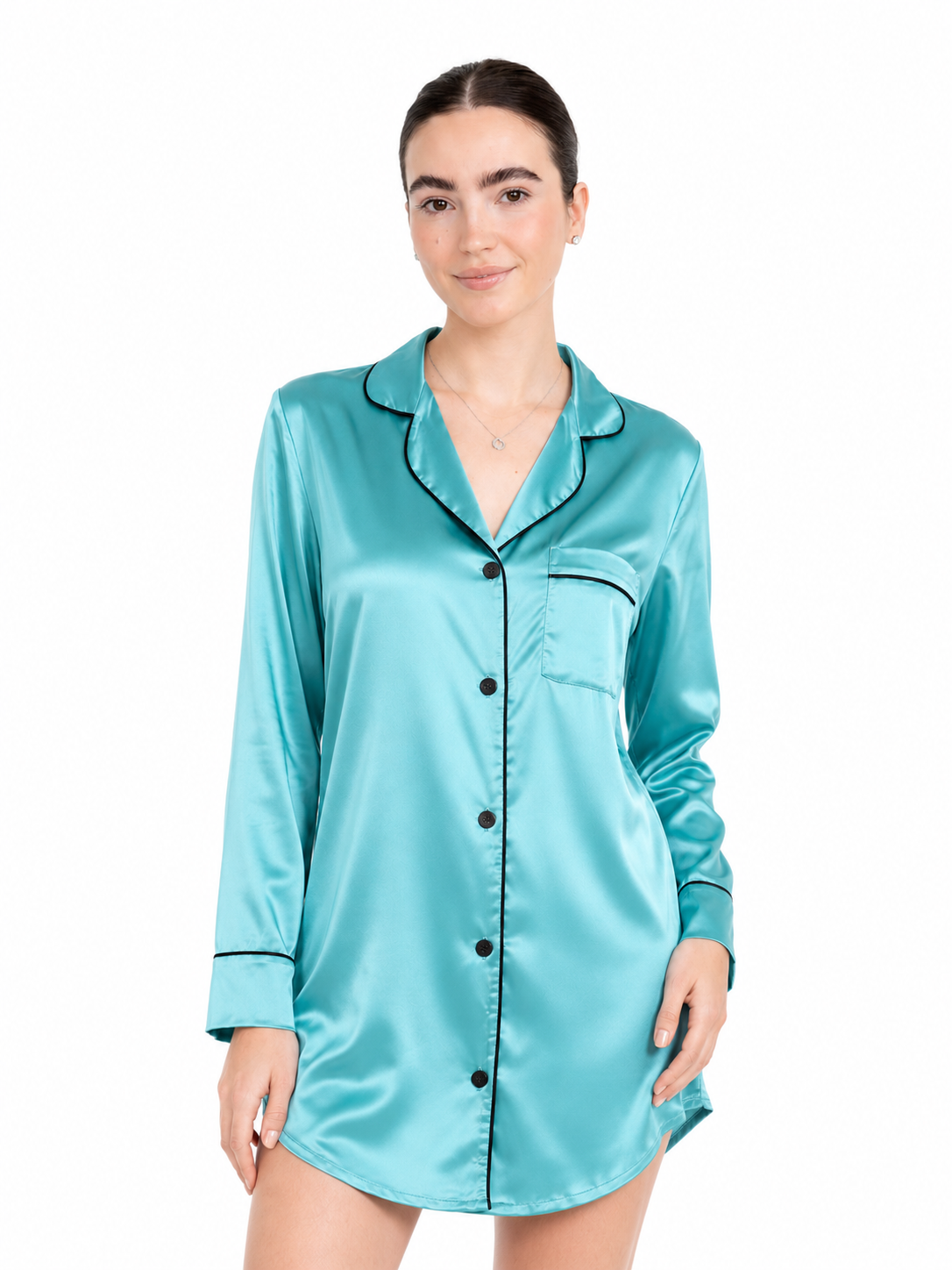 CLASSIC SATIN SLEEP SHIRT