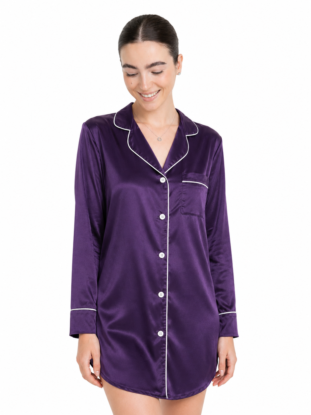CLASSIC SATIN SLEEP SHIRT