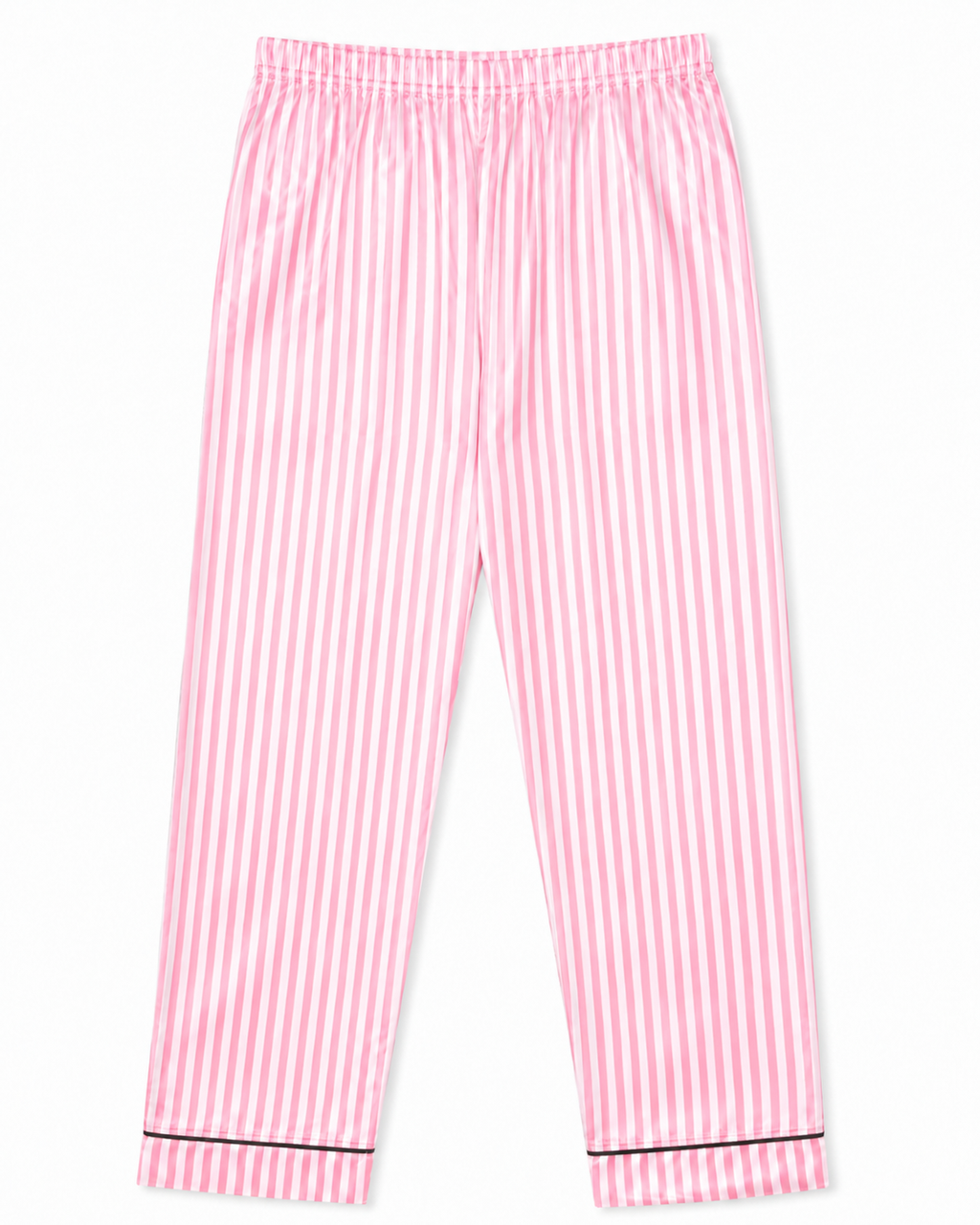 PINK STRIPE SATIN SET