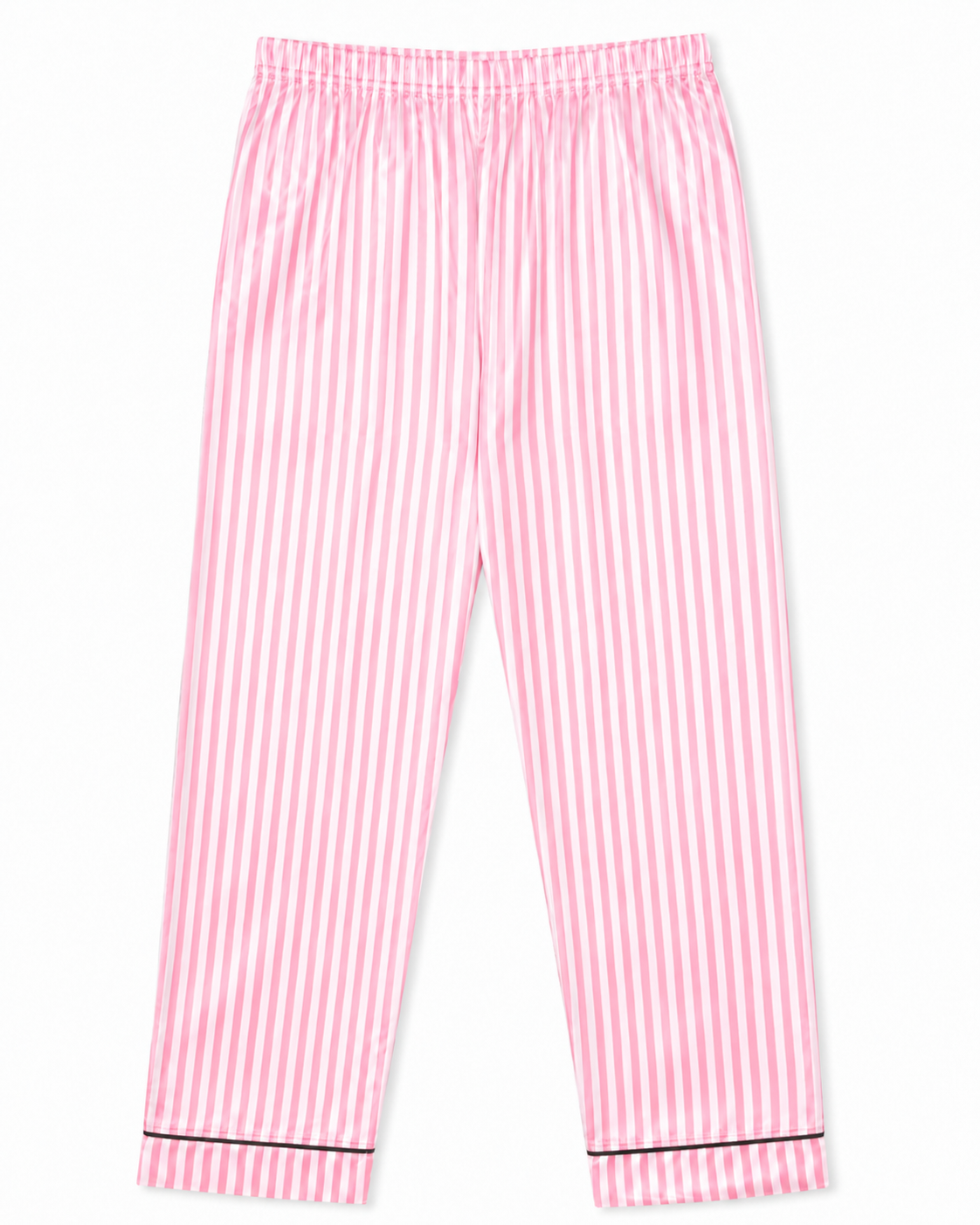 PINK STRIPE SATIN SET