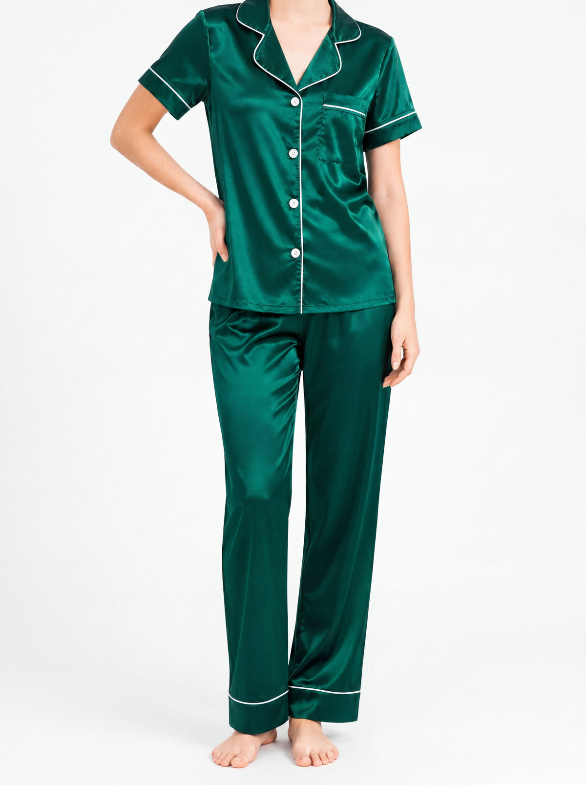 EMERALD SATIN SET