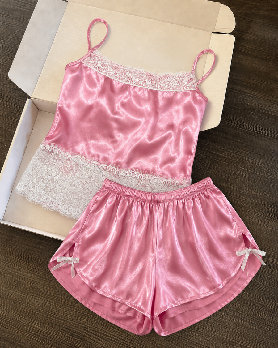 LATE NIGHT SATIN SET